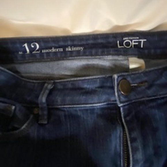 Loft Modern Skinny Jeans, size 12 - Picture 1 of 6